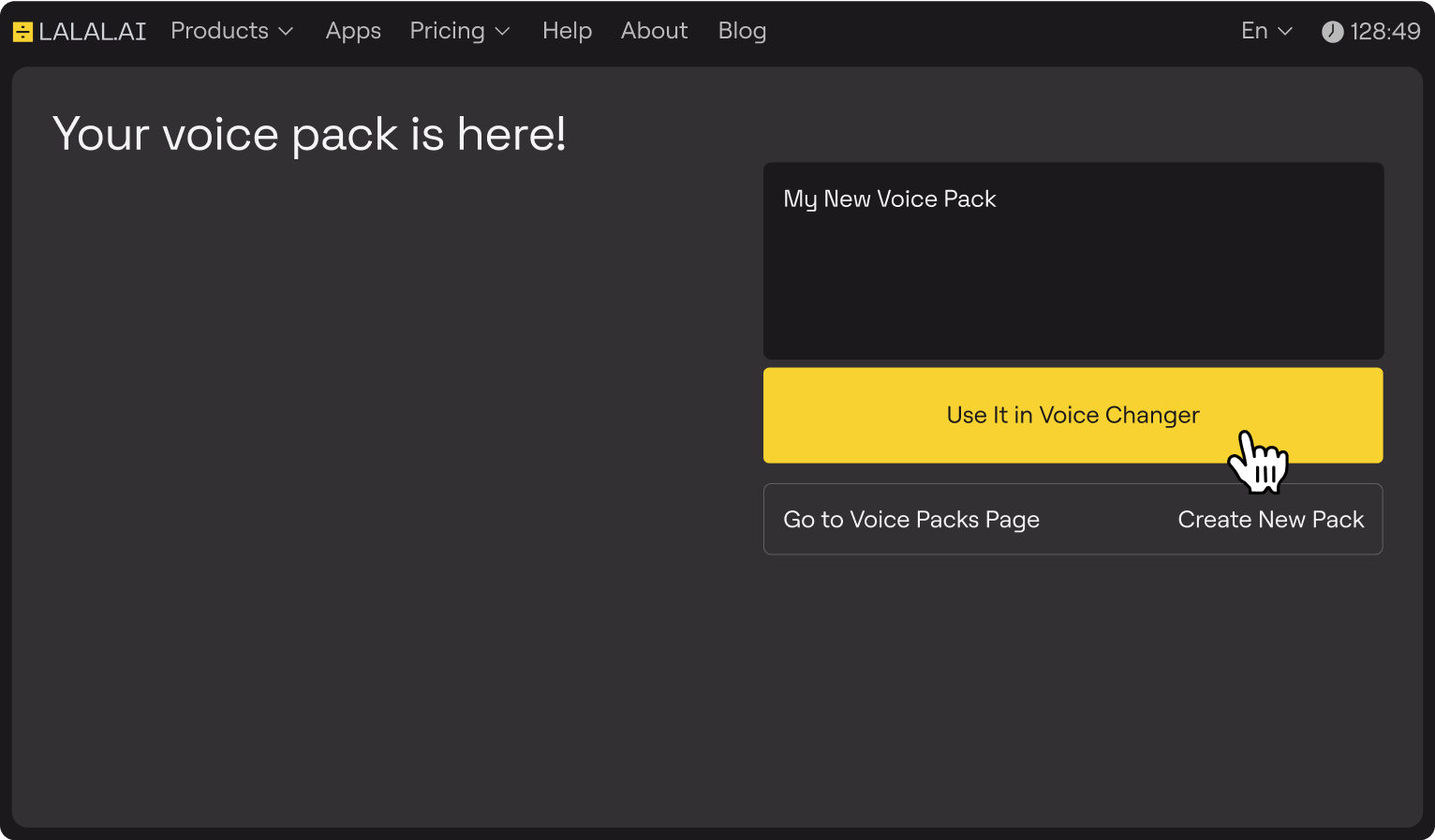 Use voice clone on voice changer