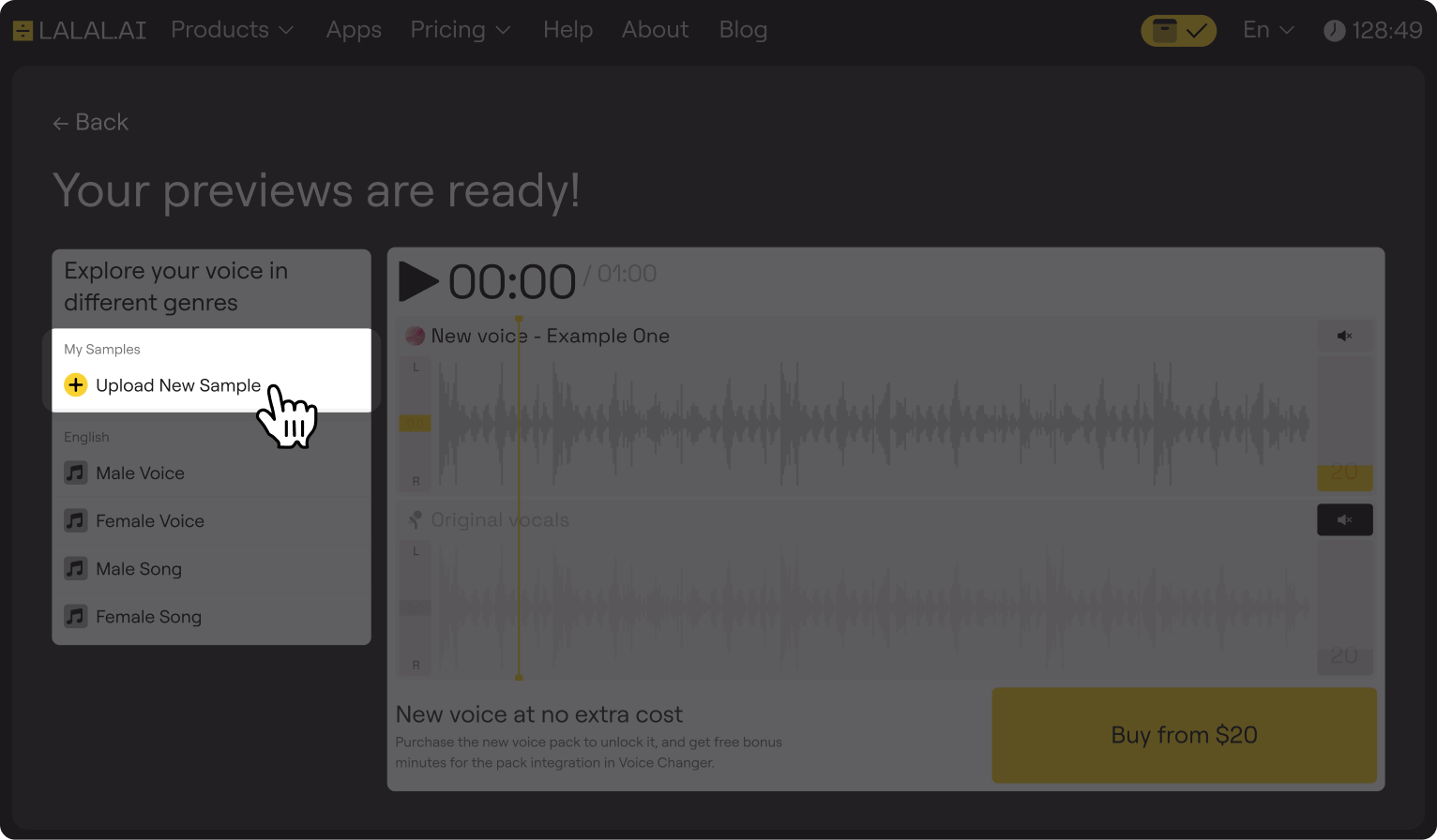 Optional: add custom preview samples